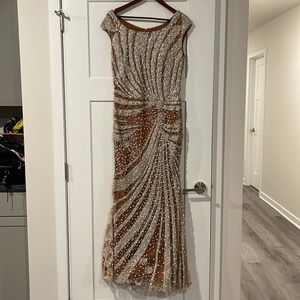 Beautiful hand beaded gown